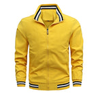 Herren modische Sportjacke mit strukturiertem Kragen