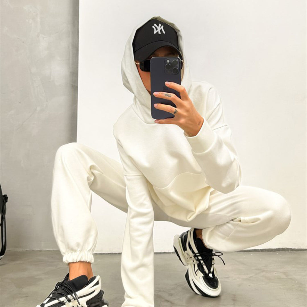 Damen Sweatpants-Set mit Kapuze R&B