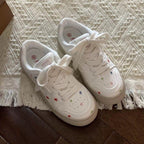 Damen Sneakers mit bunten Stern-Applikationen und bequemer Sohle R&B