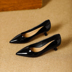 Damen elegante Pumps mit stilvollem Kittelsabsatz