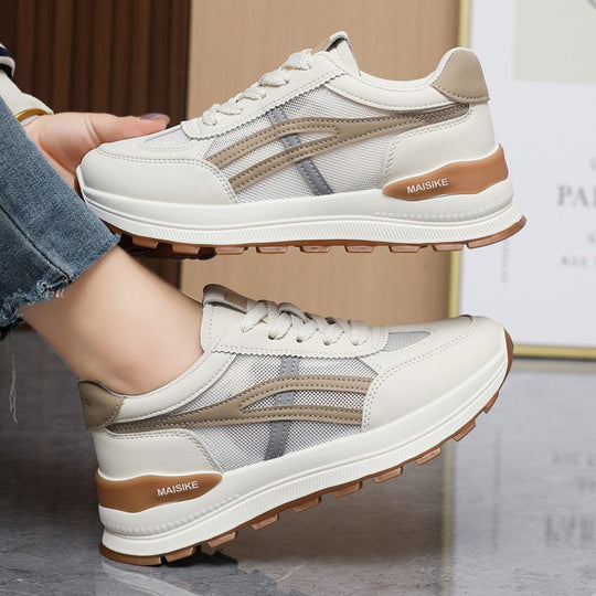 Damen Sportliche Sneakers mit gepolsterter Laufsohle und atmungsaktiver Mesh-Oberfläche R&B
