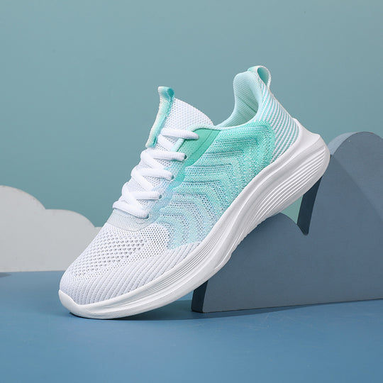 Damen Atmungsaktive Lauf-Sneaker mit flexiblem Strick-Obermaterial R&B