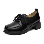 Damen Elegante Schnürschuhe mit komfortablem Blockabsatz