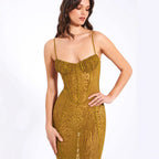 Damen Elegantes und verführerisches Spitzenkleid mit Rüschendetails R&B
