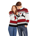Damen Weihnachtspullover mit festlichem Rentiermotiv und herzlichem Design R&B