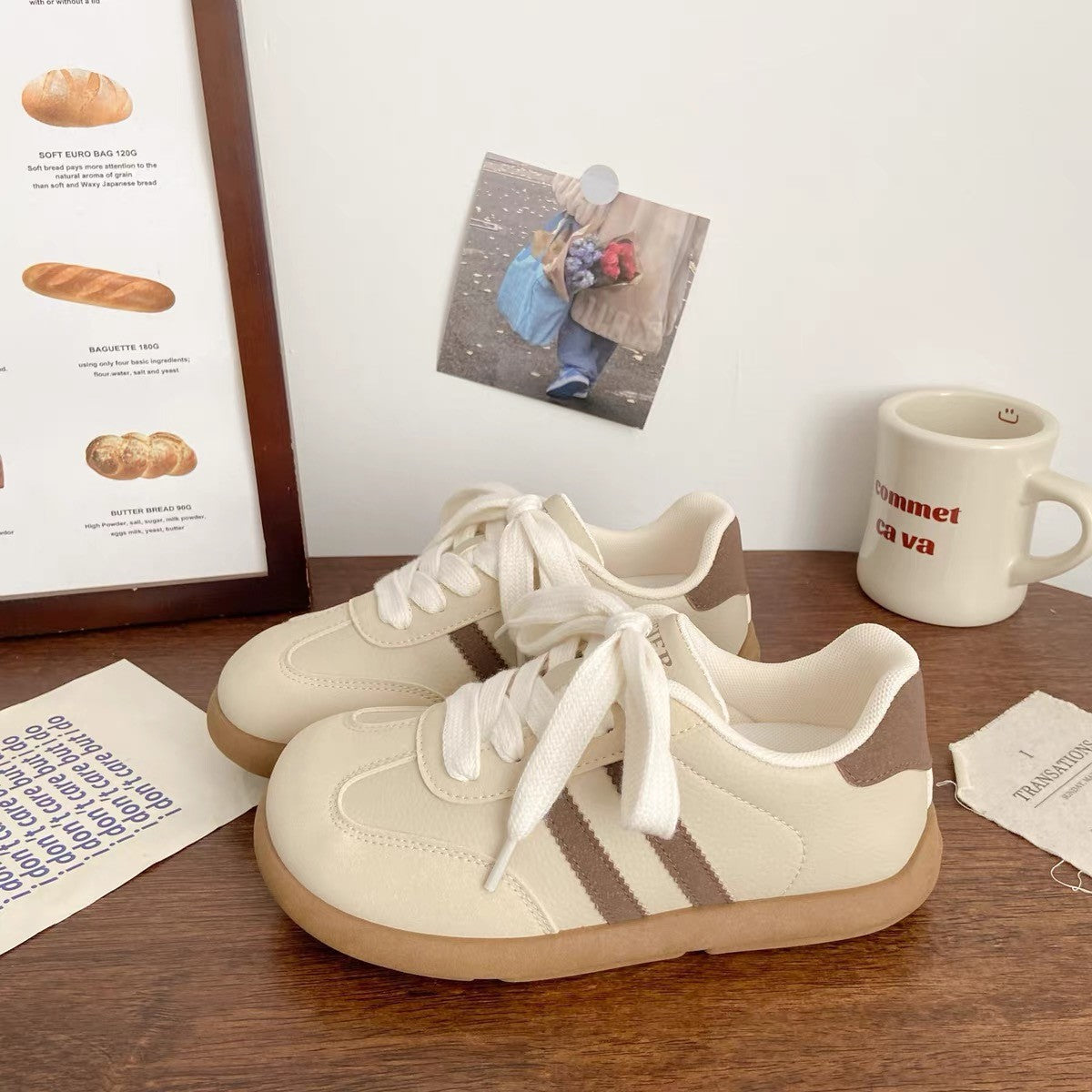 Damen Sportliche Sneaker mit gepolsterter Innensohle und rutschfester Sohle R&B