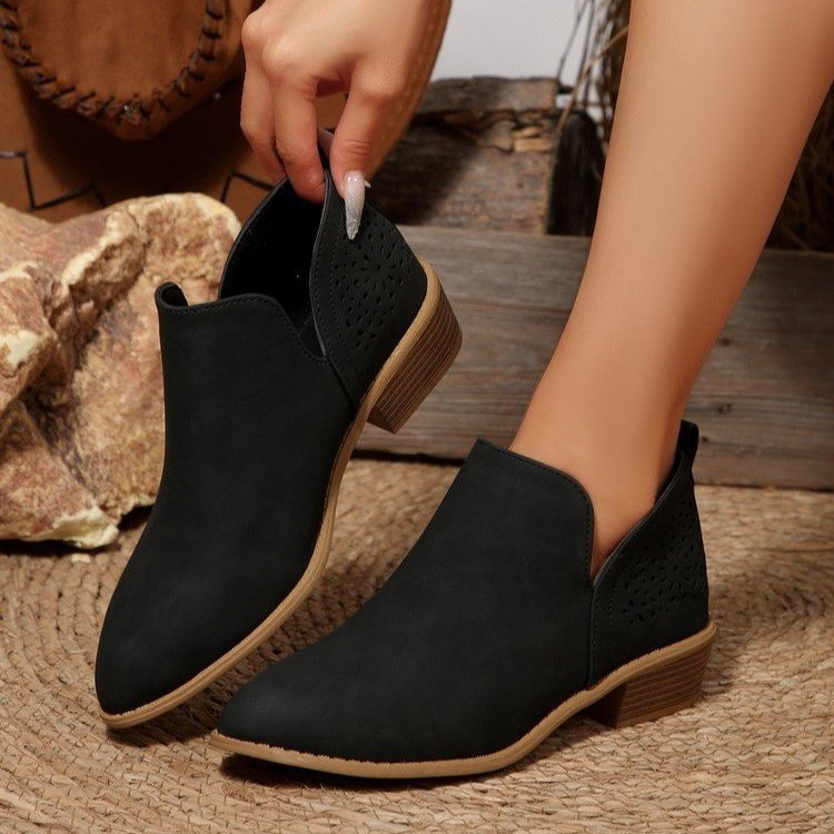 Damen Modische Stiefeletten mit luftigen Cut-Outs R&B