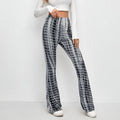 Damen Flared Leggings mit modischem Batik-Design