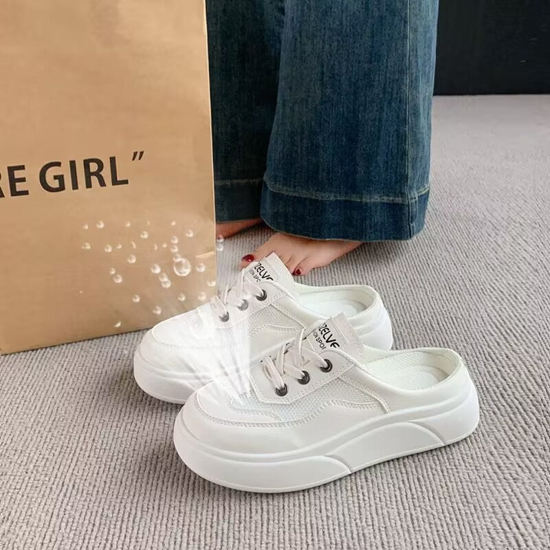 Damen Slip-On Sneakers mit luftigen Mesh-Einsätzen und komfortabler Sohlenkonstruktion R&B