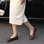 Damen elegante Ballerina-Schuhe mit modischem Rüschendesign und bequemer Innensohle R&B