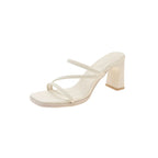 Damen elegante Sandaletten mit schickem Blockabsatz und feinen Riemchen R&B