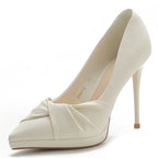 Damen Elegante Pumps mit modischem Knötchen-Design und komfortablem Stiletto-Absatz R&B