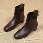 Damen elegante Chelsea-Stiefeletten mit flexiblem Stretch-Einsatz R&B
