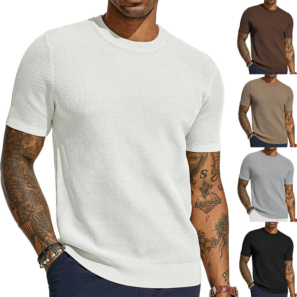 Herren atmungsaktives Netz-T-Shirt R&B
