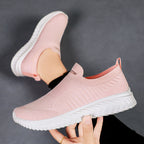 Damen Leichte Slip-On Freizeitschuhe mit atmungsaktivem Strickdesign R&B
