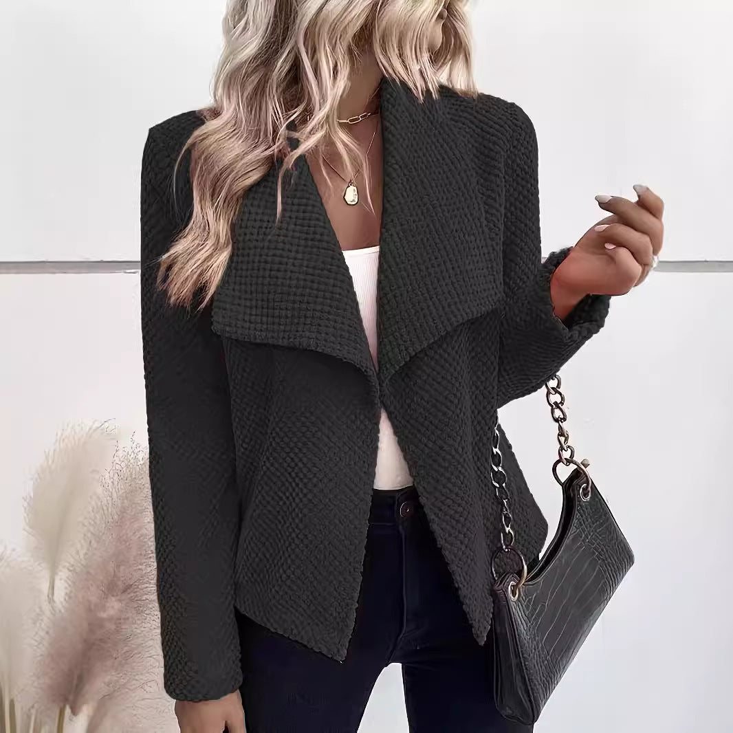 Damen Waffelstruktur Blazer R&B