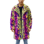 Herren Plüschmantel mit auffälligem Tierdesign R&B