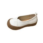 Damen komfortable Slip-On Halbschuhe mit rutschfester Sohle