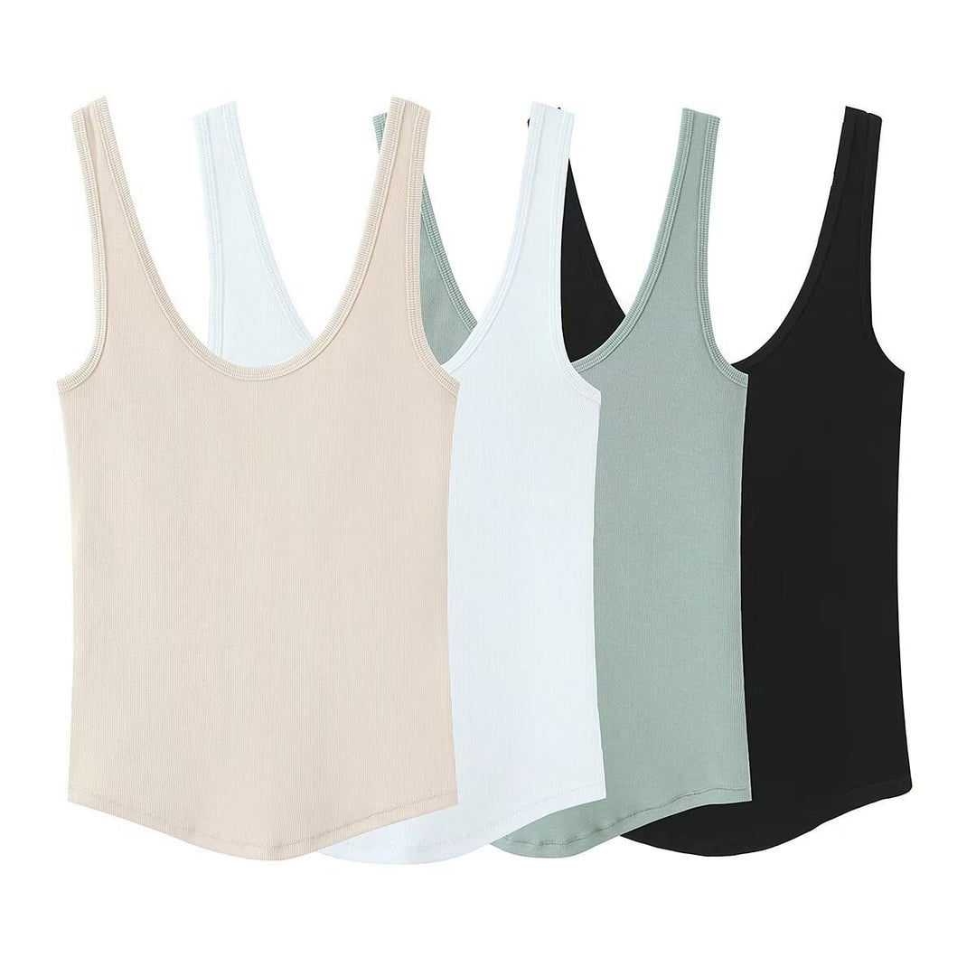 Damen Sportliches Basic Top R&B