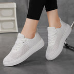 Damen nan luftige Plateausneaker mit gestricktem Obermaterial und gepolstertem Komfortfußbett R&B