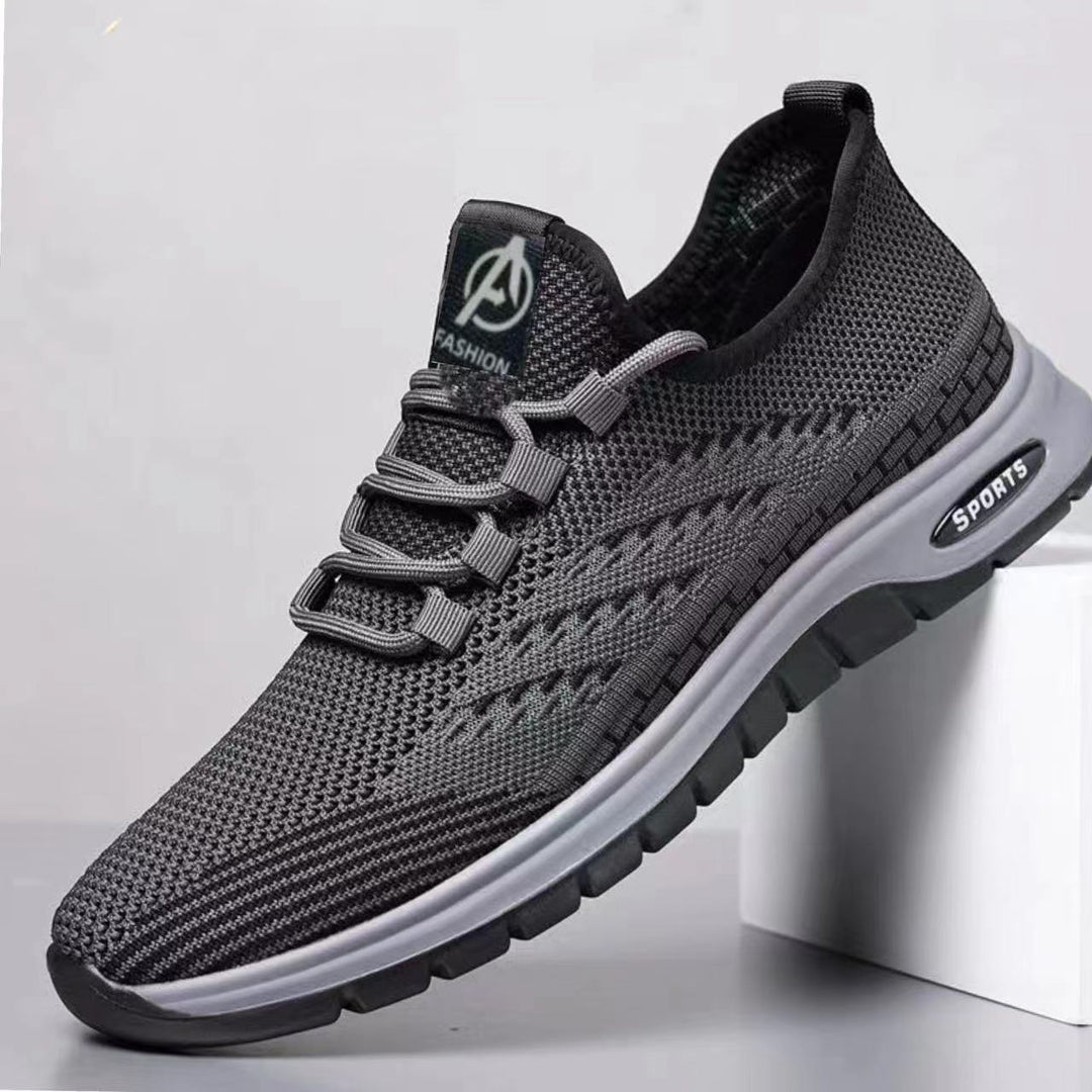Herren sportliche Sneakers mit atmungsaktiver Mesh-Oberfläche und flexiblem Sohlenprofil R&B