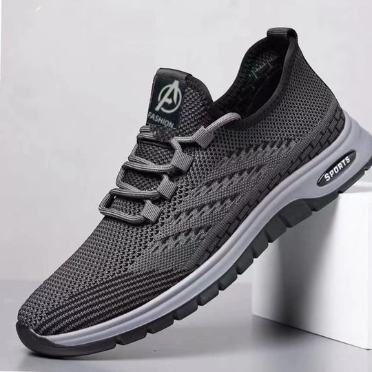 Herren sportliche Sneakers mit atmungsaktiver Mesh-Oberfläche und flexiblem Sohlenprofil R&B