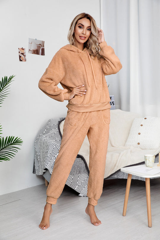 Damen Fleece-Hoodie Set R&B