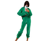 Damen Kuscheliges Hoodie und Jogginghose Set R&B