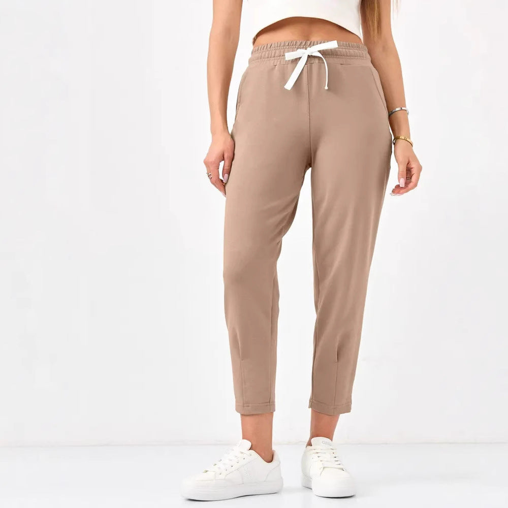 Damen Elegante Jogginghose mit Kordelzug und schmalem Schnitt R&B
