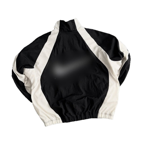 Unisex nan atmungsaktive leichte Wind- und Trainingsjacke mit Netzfutter, Stehkragen und elastischem Saum R&B