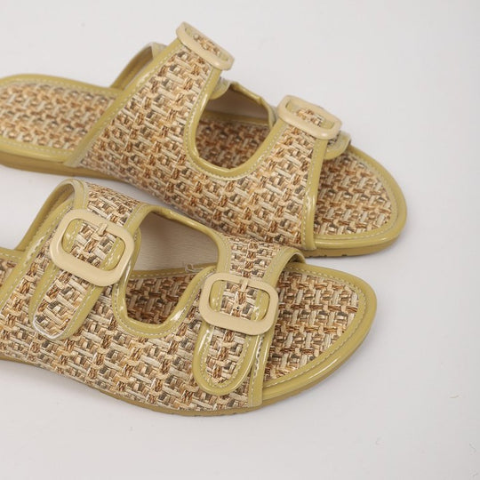 Damen Komfortable Riemchen-Sandalen mit doppelt verstellbaren Schnallen R&B