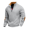 Herren Sweatshirt mit hochwertigem Stehkragen und eleganten akzenten R&B
