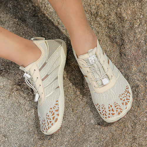 Damen wasserdichte Freizeitschuhe mit innovativer Schnellschnürtechnologie R&B