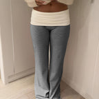 Damen Hochtaillierte Maxi-Hosen im Streifenlook R&B