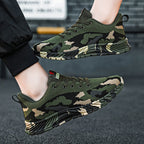 Damen Sportliche Laufschuhe mit Camouflage-Muster und flexibler Sohle
