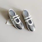 Damen Komfortable Ballerinas mit verstellbarem Riemendesign und atmungsaktiver Sohle
