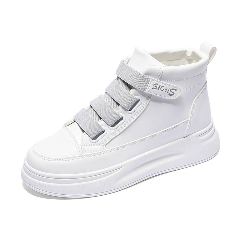 Damen Sportliche High-Top Sneakers mit verstellbaren Riemen R&B