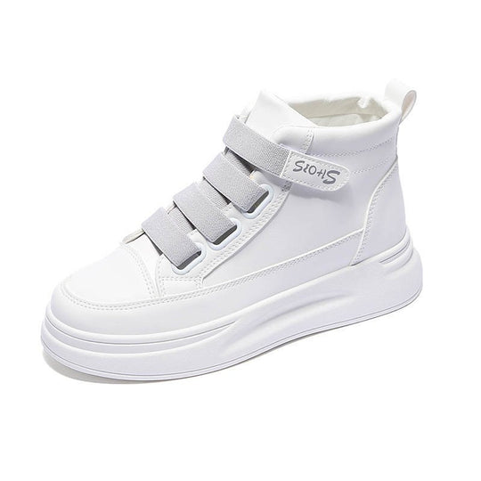 Damen Sportliche High-Top Sneakers mit verstellbaren Riemen R&B
