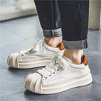 Damen Schnür-Sneaker mit luxuriösem Leder und markantem Design R&B