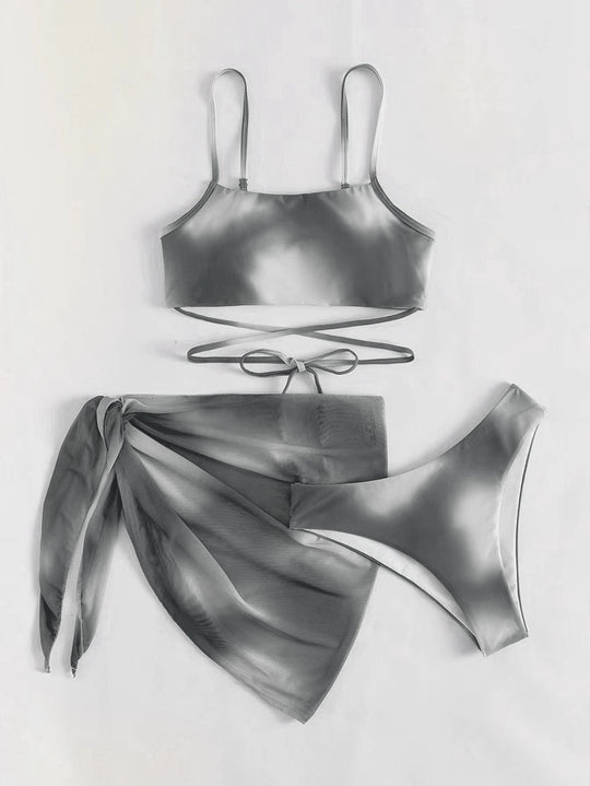 Damen Freizeitbikini-Set mit raffiniertem Wickelrock R&B