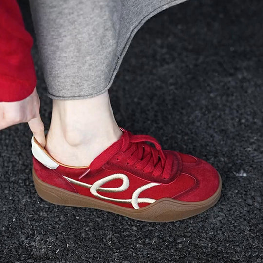 Damen modische Sneaker mit einzigartigem Schnürsystem und Komfortsohle R&B