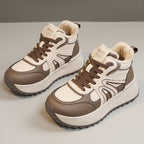 Damen High-Top Sneakers mit warmem Fleece Innenfutter und rutschfester Sohle R&B