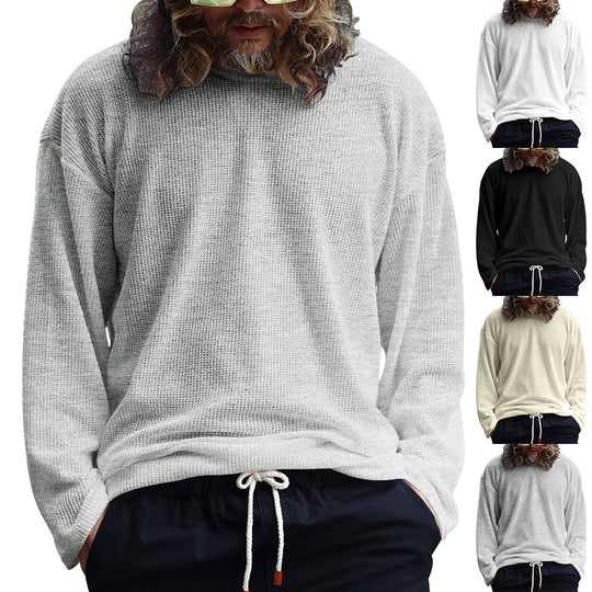 Herren Lässiges Langarmshirt aus atmungsaktivem Strukturstoff R&B