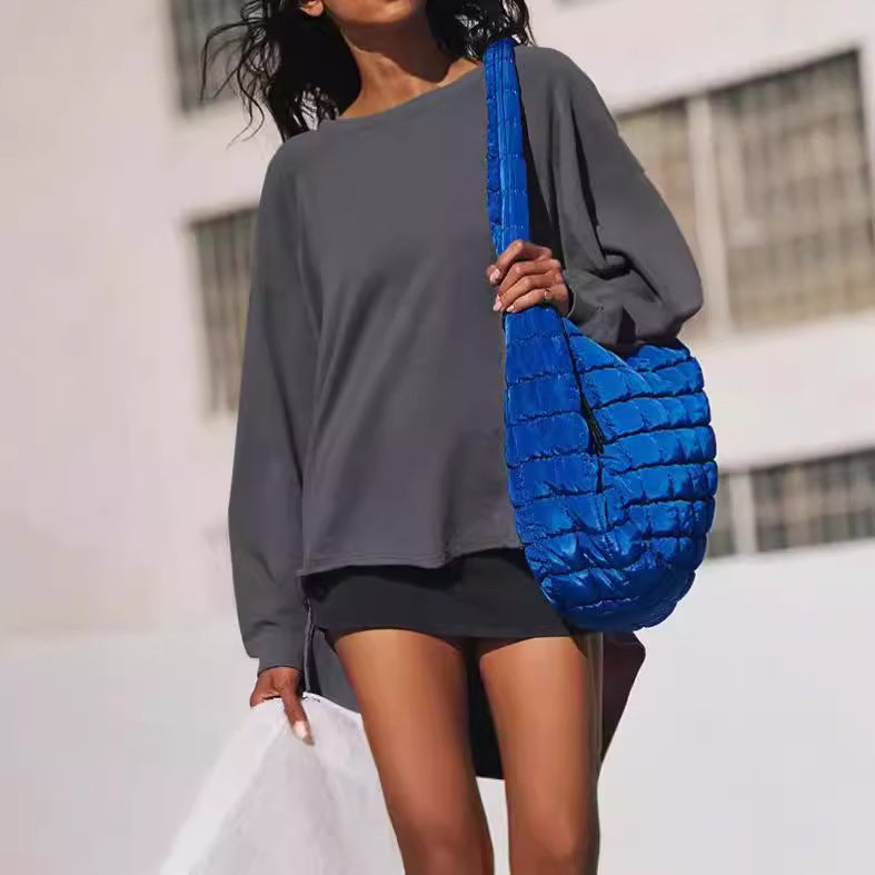 Damen Oversized Sweatshirt mit lässigem Schnitt und praktischen Taschen R&B