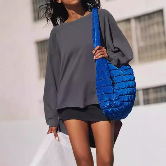Damen Oversized Sweatshirt mit lässigem Schnitt und praktischen Taschen R&B