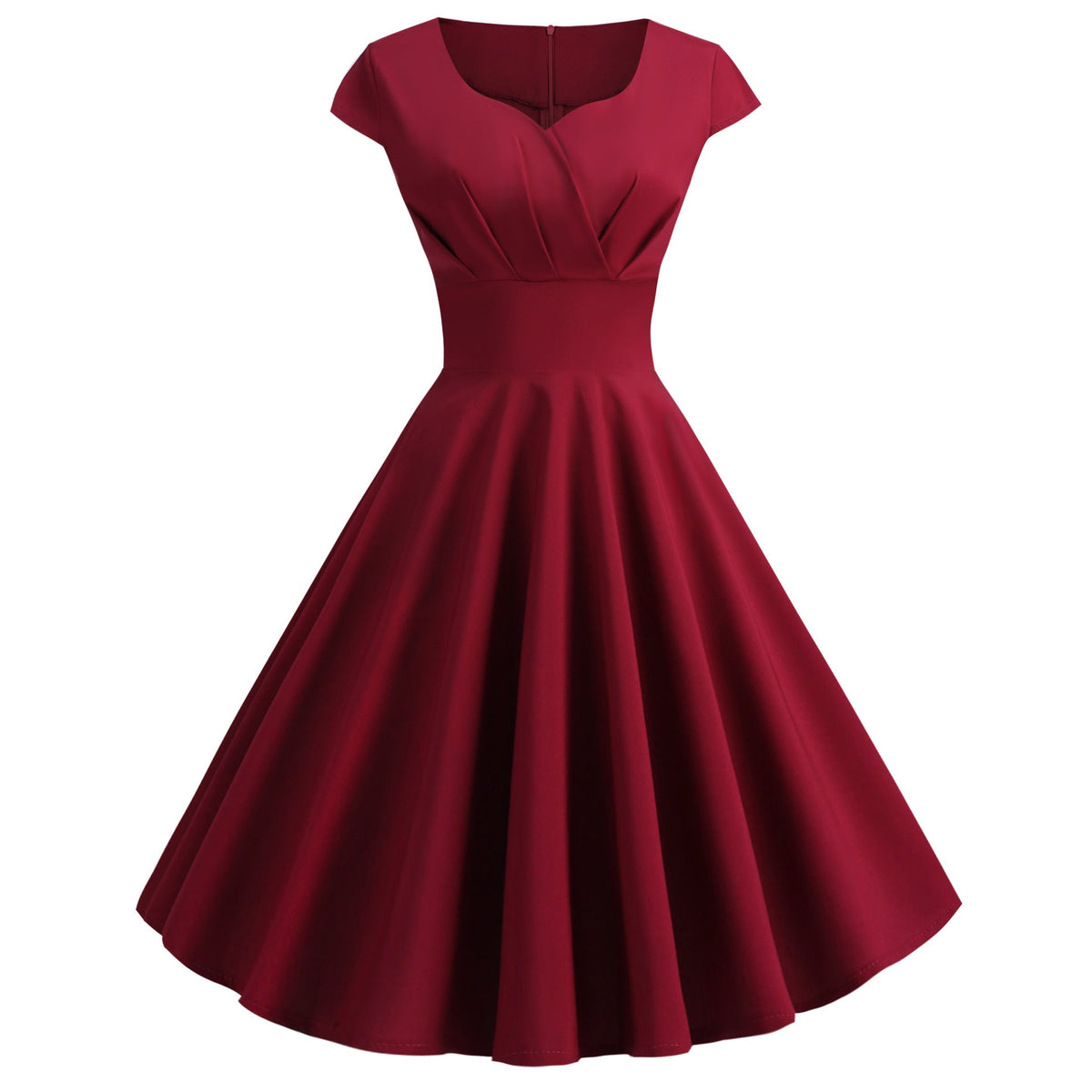 Damen A-Linien Kleid mit elegantem Taillenschnitt und schwingendem Saum