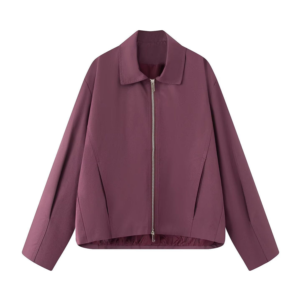 Damen modische Übergangsjacke mit edlem Stehkragen R&B