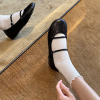 Damen Elegante Ballerinas mit modischem Riemchen und schimmerndem Obermaterial R&B