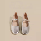 Damen elegante Ballerinas mit dekorativer Schnalle R&B