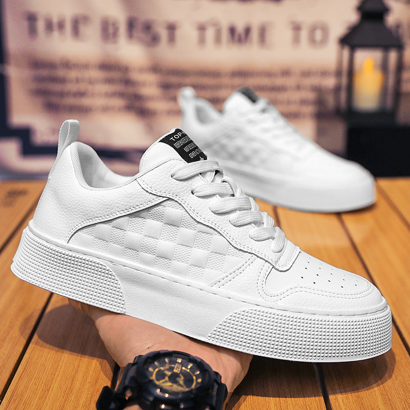Damen Sneakers mit schickem Karomuster und dämpfender Sohle